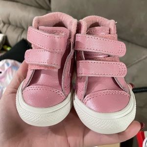 Pink Toddler High Top Converse